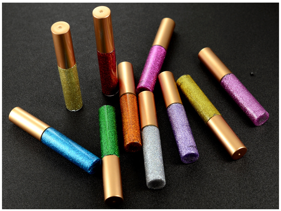 Title 2, COULEURS Set Flüssiger Glitzer Eyeliner Wasserd...