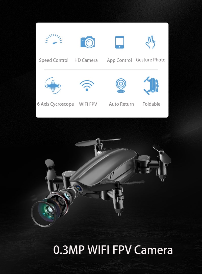 Title 3, Mini Drone Teeggi T10 avec Caméra Pliable WiFi ...