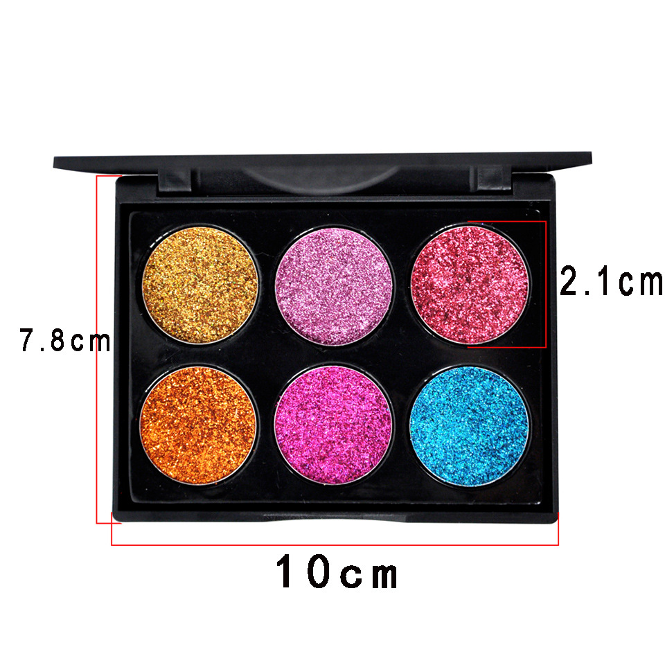 Title 1, Paleta de sombras com glitter para olhos radian...