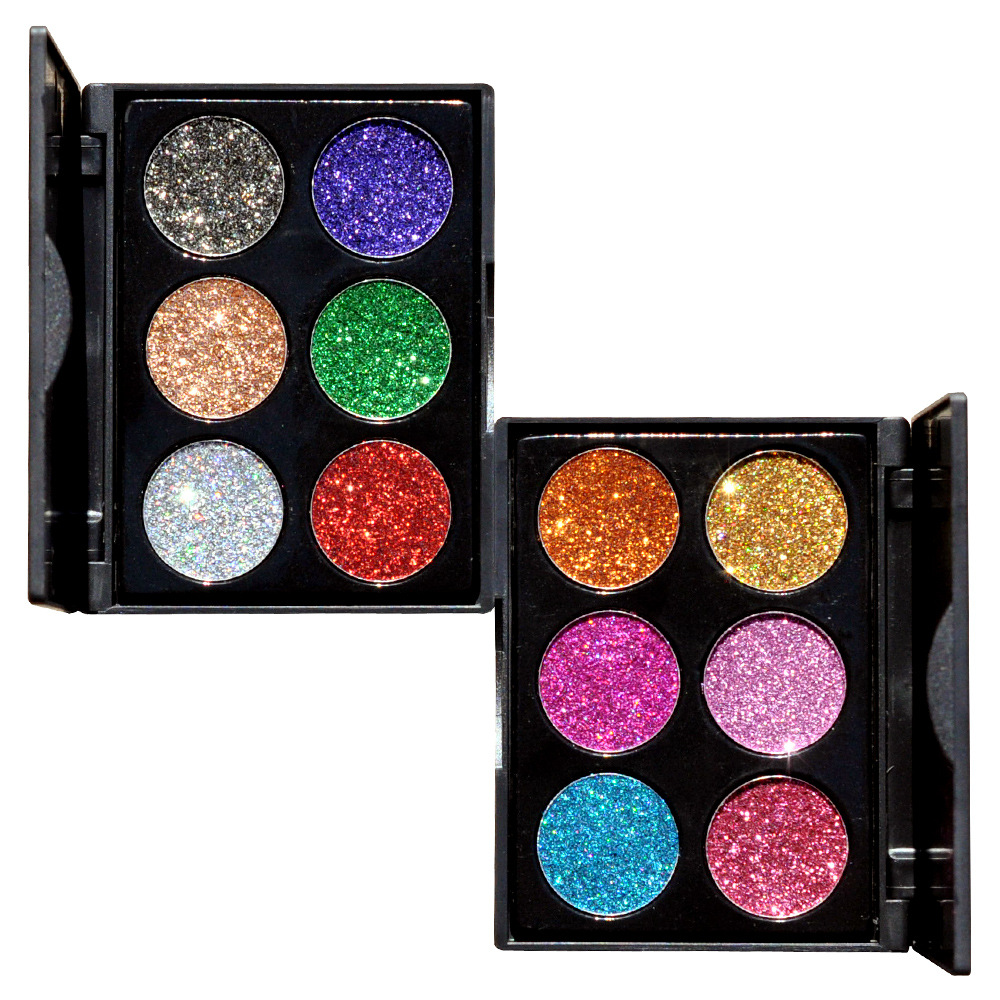 Title 3, Paleta de sombras com glitter para olhos radian...