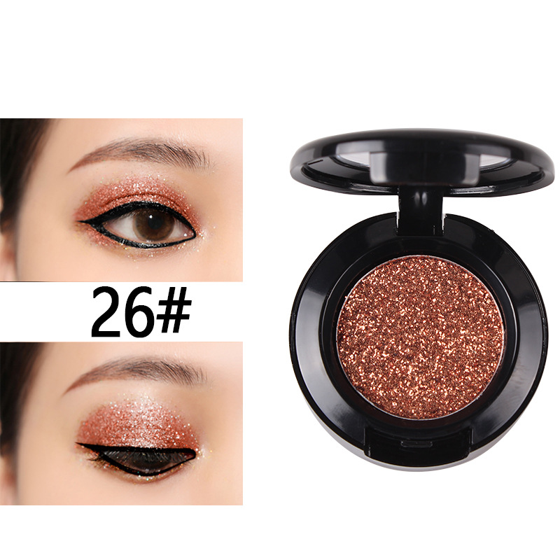 Title 28, 24 Farben Glitzer-Lidschatten Puder, feine Glit...