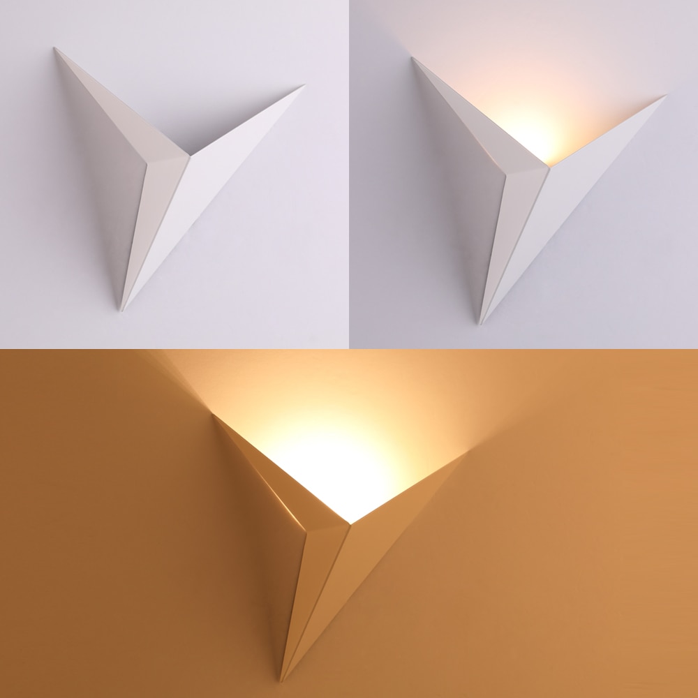 Title 3, Triangle wall lamp with maple leaf design for b...