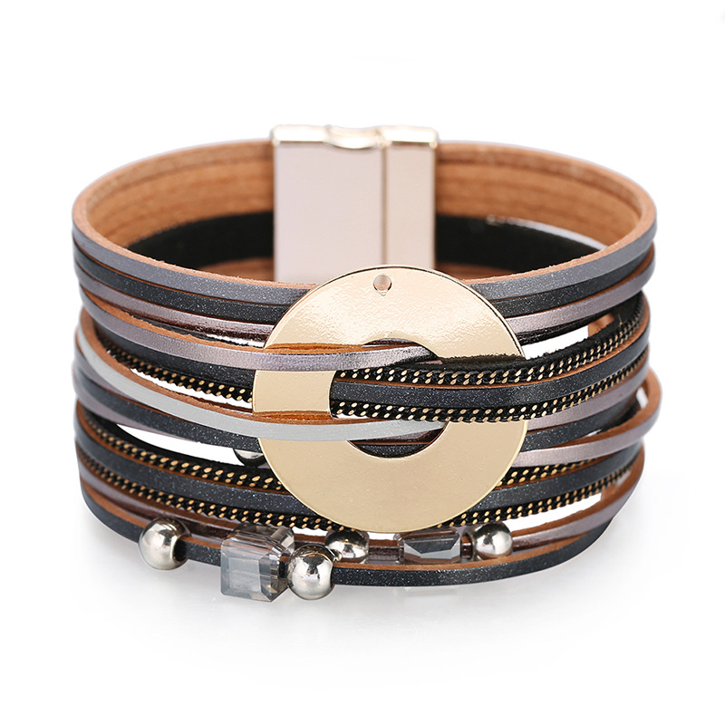 Title 2, Bohemian Multilayer Wide Bracelet