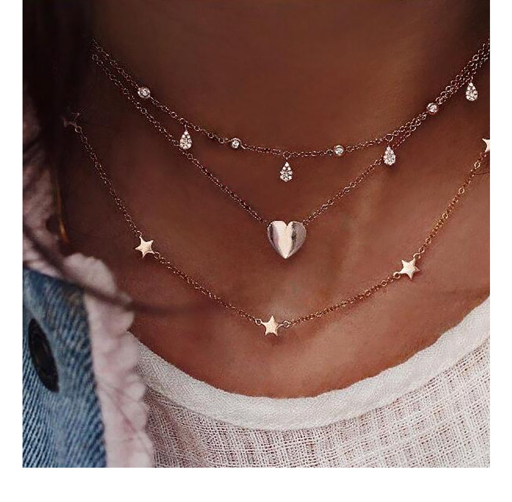 Title 1, Love Star Multilayer Necklace