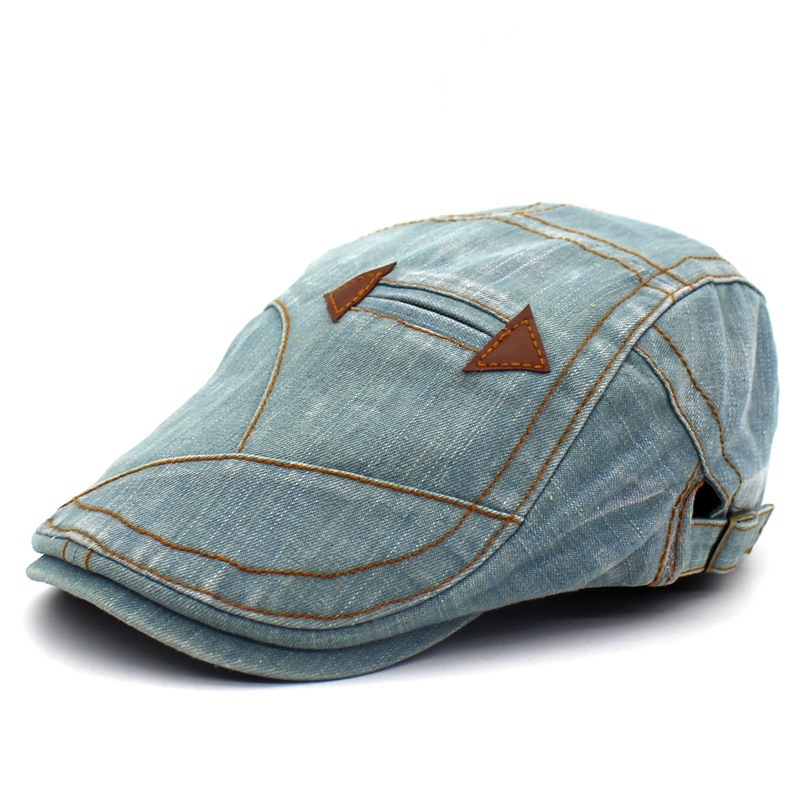 Title 4, Washed denim peaked beret