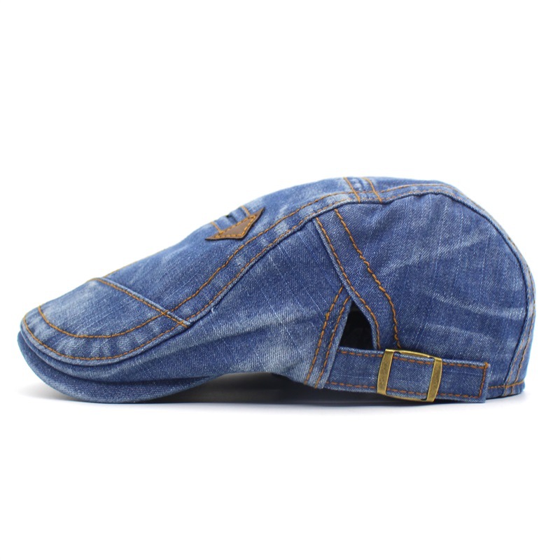 Title 6, Washed denim peaked beret