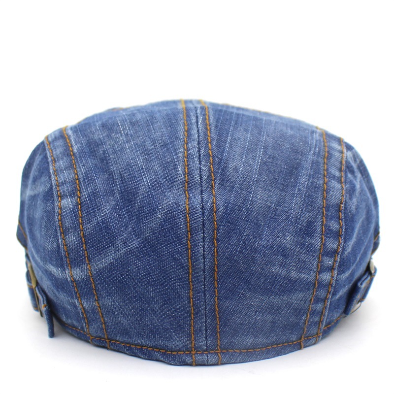 Title 7, Washed denim peaked beret