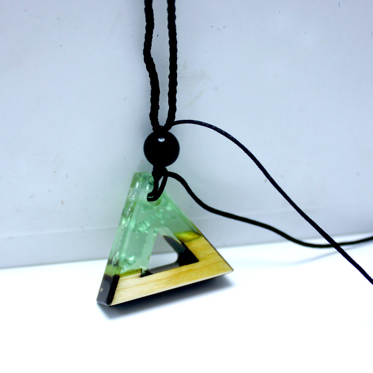 Title 3, Solid wood resin pendant