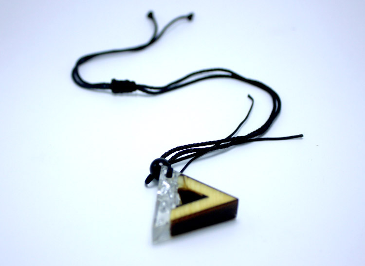 Title 6, Solid wood resin pendant