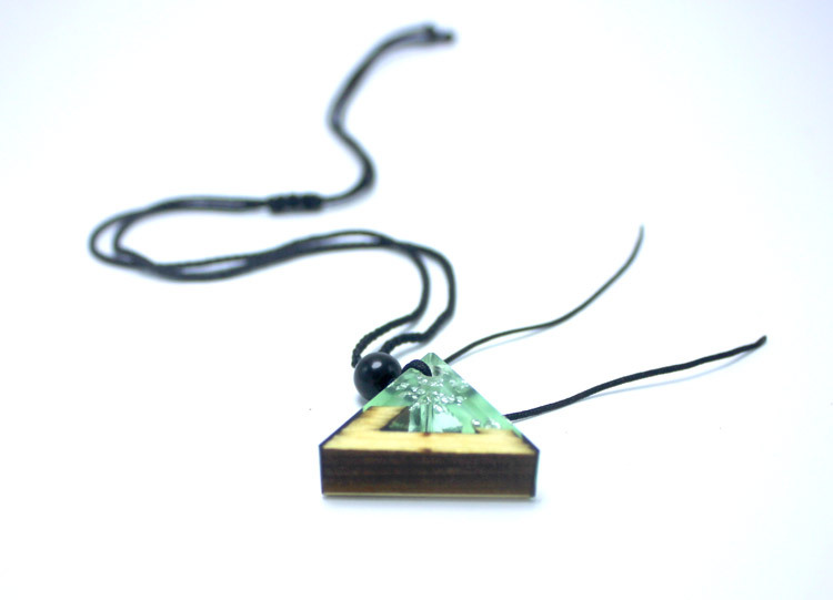 Title 7, Solid wood resin pendant