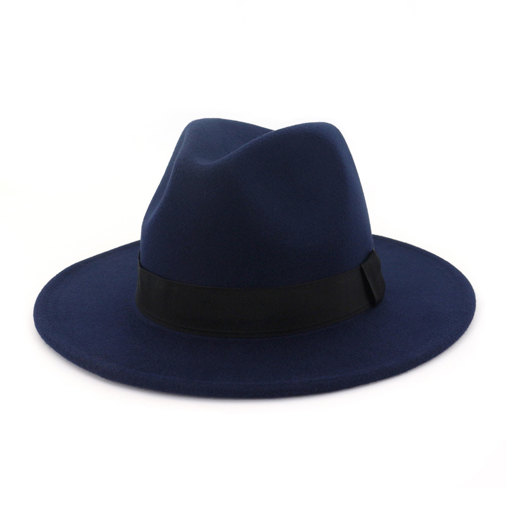 navy fedora hat