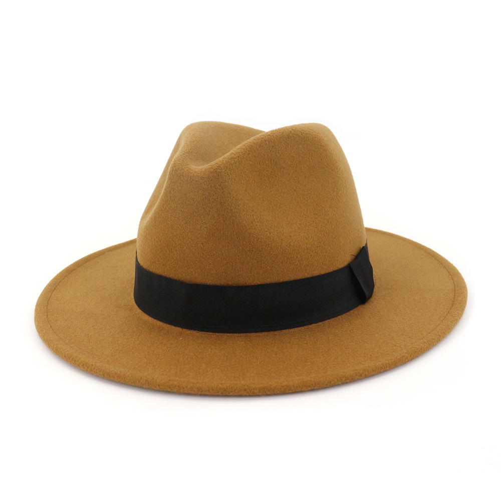 khaki fedora hat