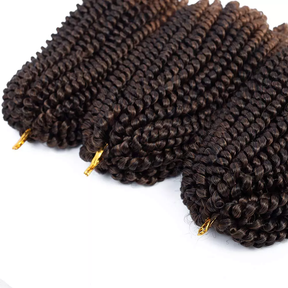 8inch Spring Twist Synthetic Wig Extensions Hair Weaves Crochet Braids Braiding Hair For Black Women