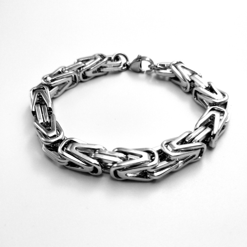 Title 2, Geometric mens bracelet