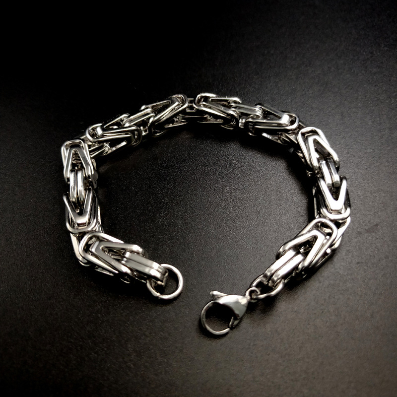 Title 6, Geometric mens bracelet