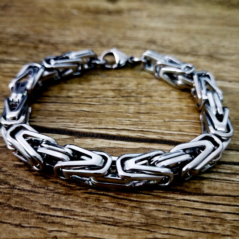 Title 9, Geometric mens bracelet