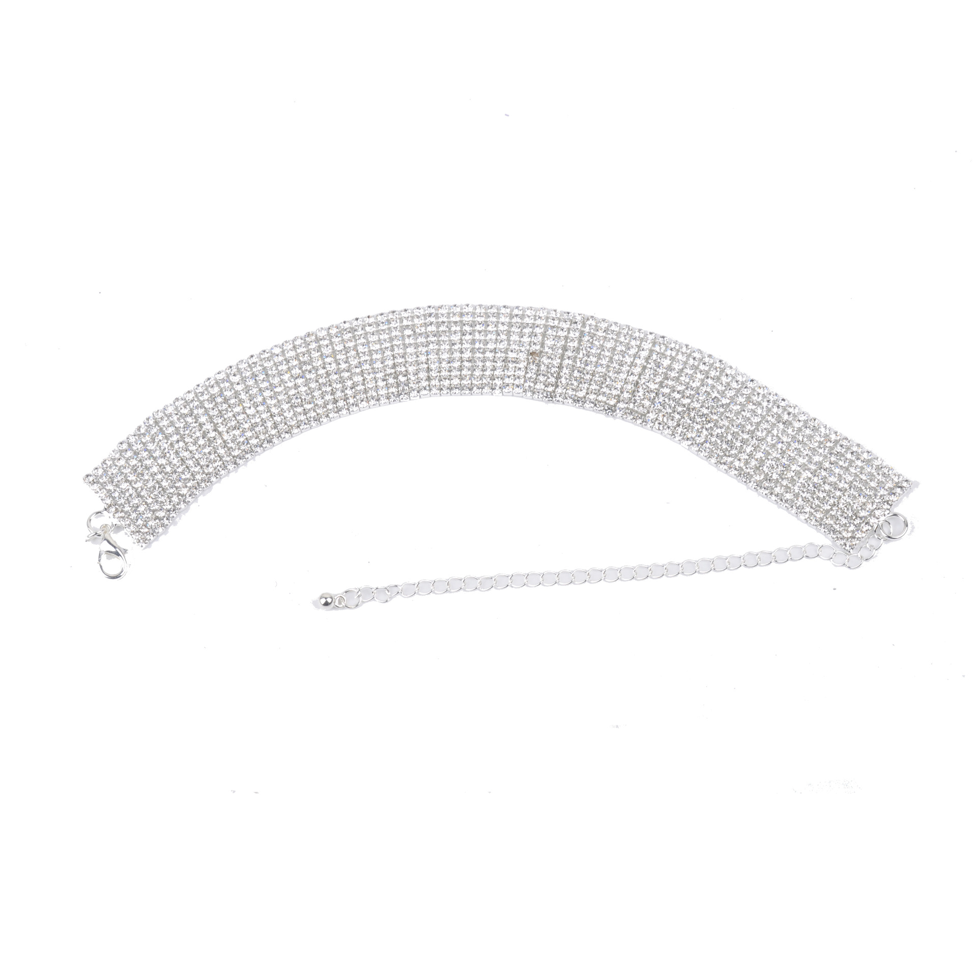 Title 13, Alloy full diamond long necklace