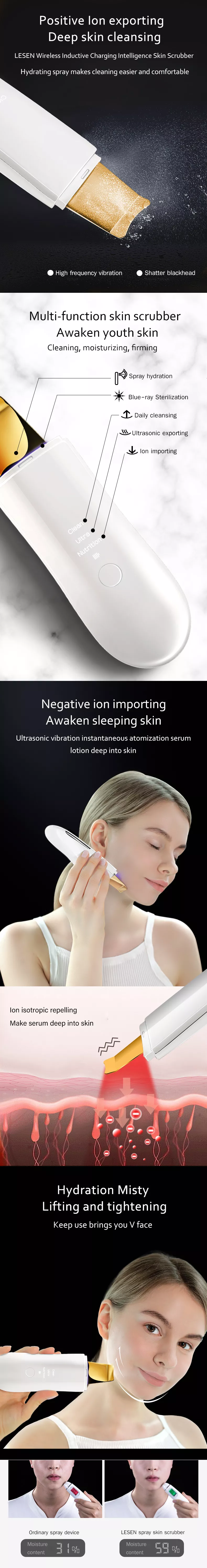 Title 5, Ultrasonic Beauty Instrument Skin Rejuvenation ...