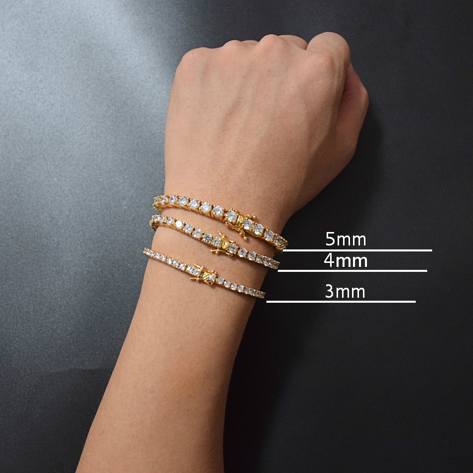 Title 2, Single Row Zircon Bracelet