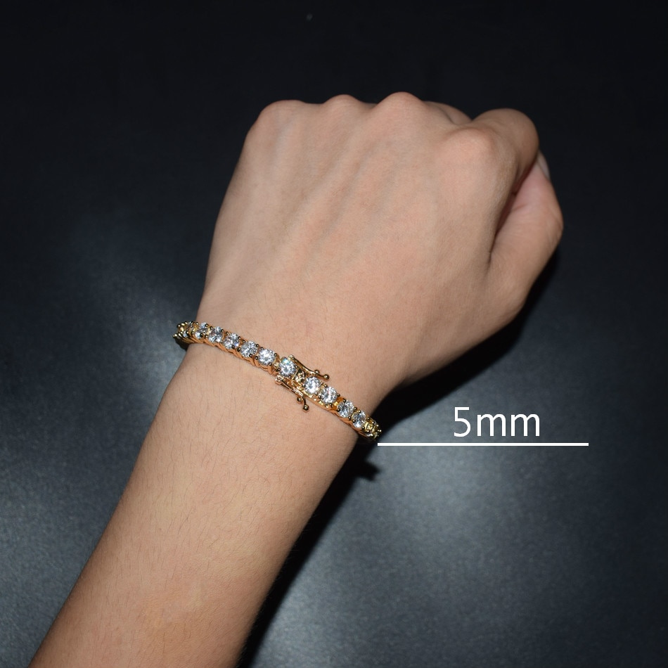 Title 5, Single Row Zircon Bracelet