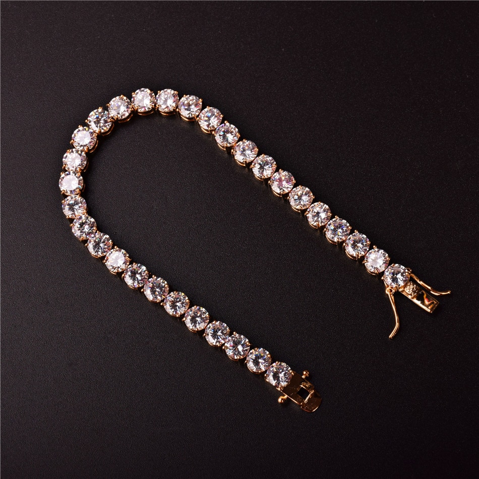 Title 8, Single Row Zircon Bracelet