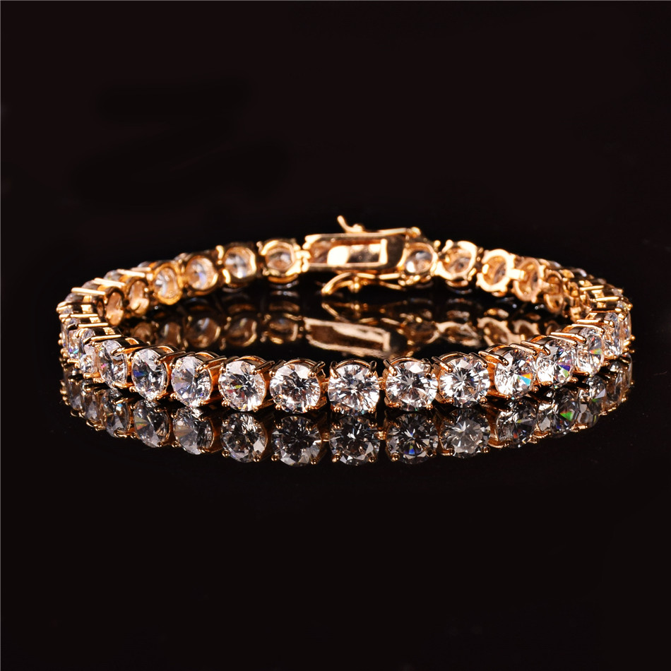 Title 9, Single Row Zircon Bracelet