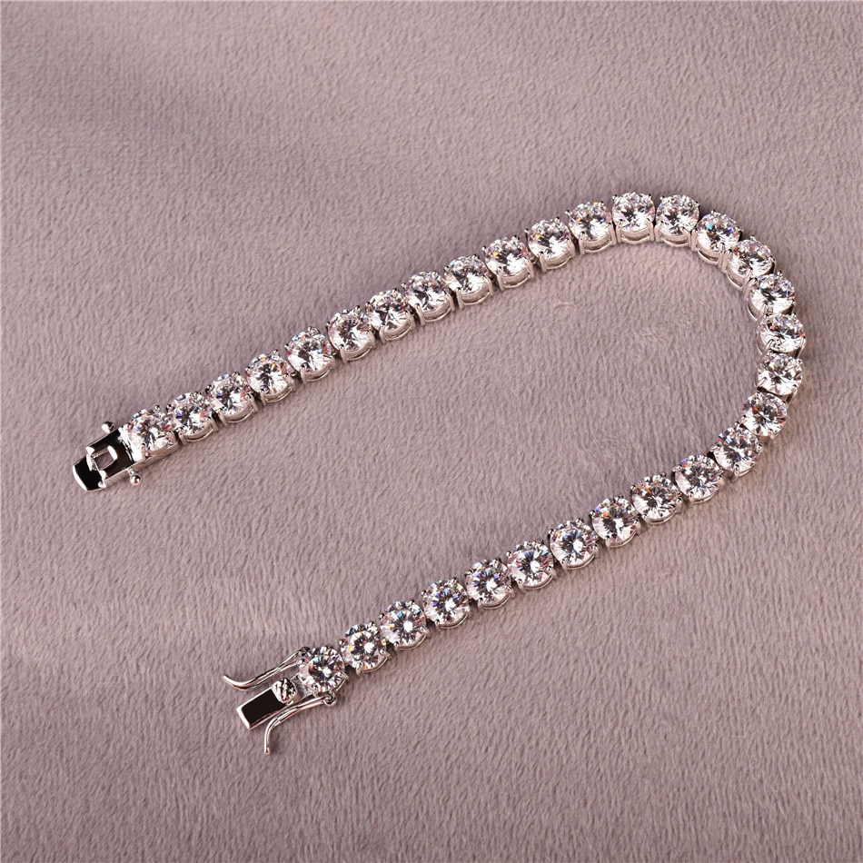 Title 13, Single Row Zircon Bracelet