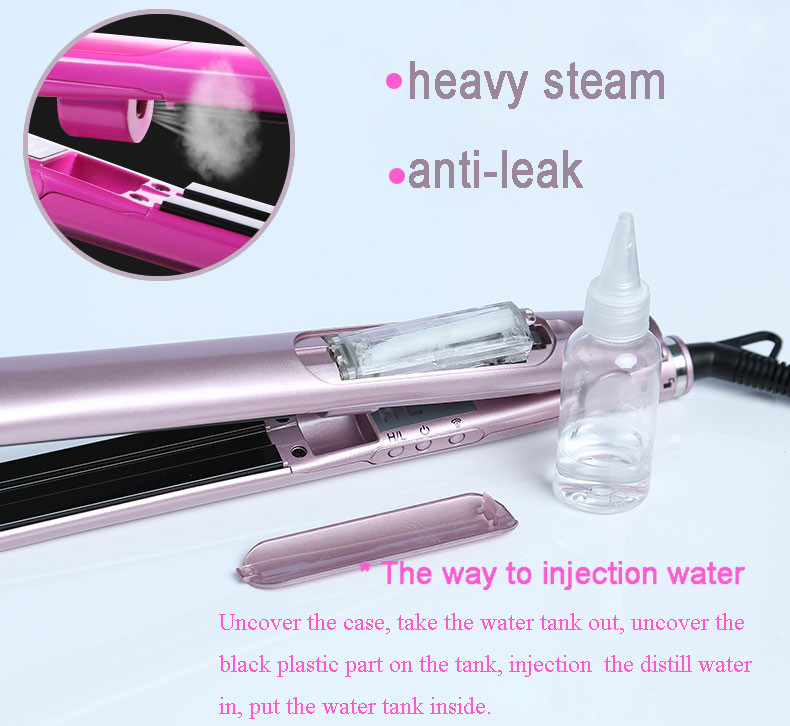 Title 2, Steam hair straightener spray electric curling ...