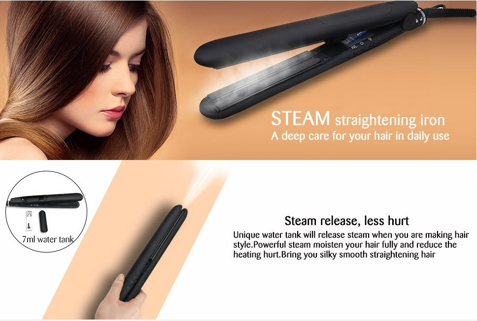 Title 4, Steam hair straightener spray electric curling ...