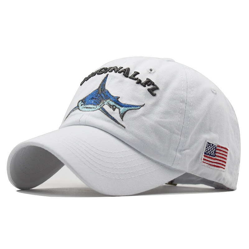 Title 2, Casquette baseball requin brodée délavée