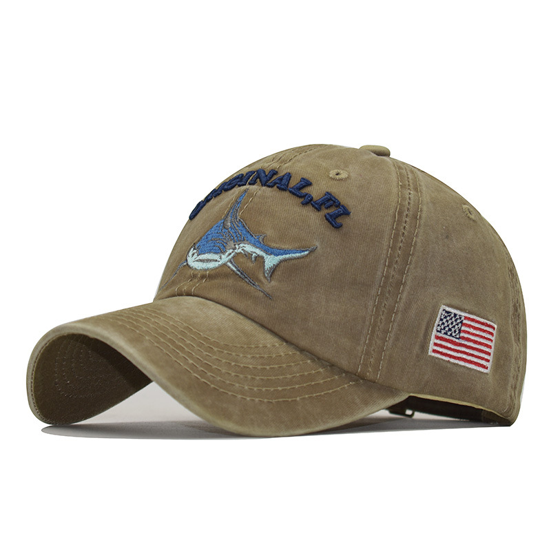 Title 5, Casquette baseball requin brodée délavée