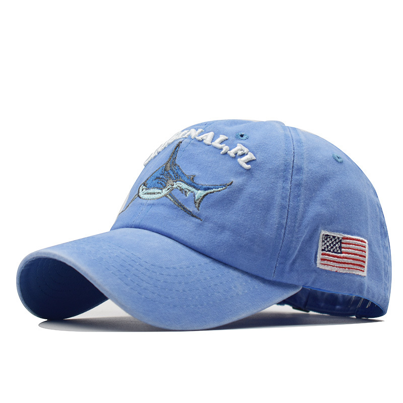 Title 6, Casquette baseball requin brodée délavée