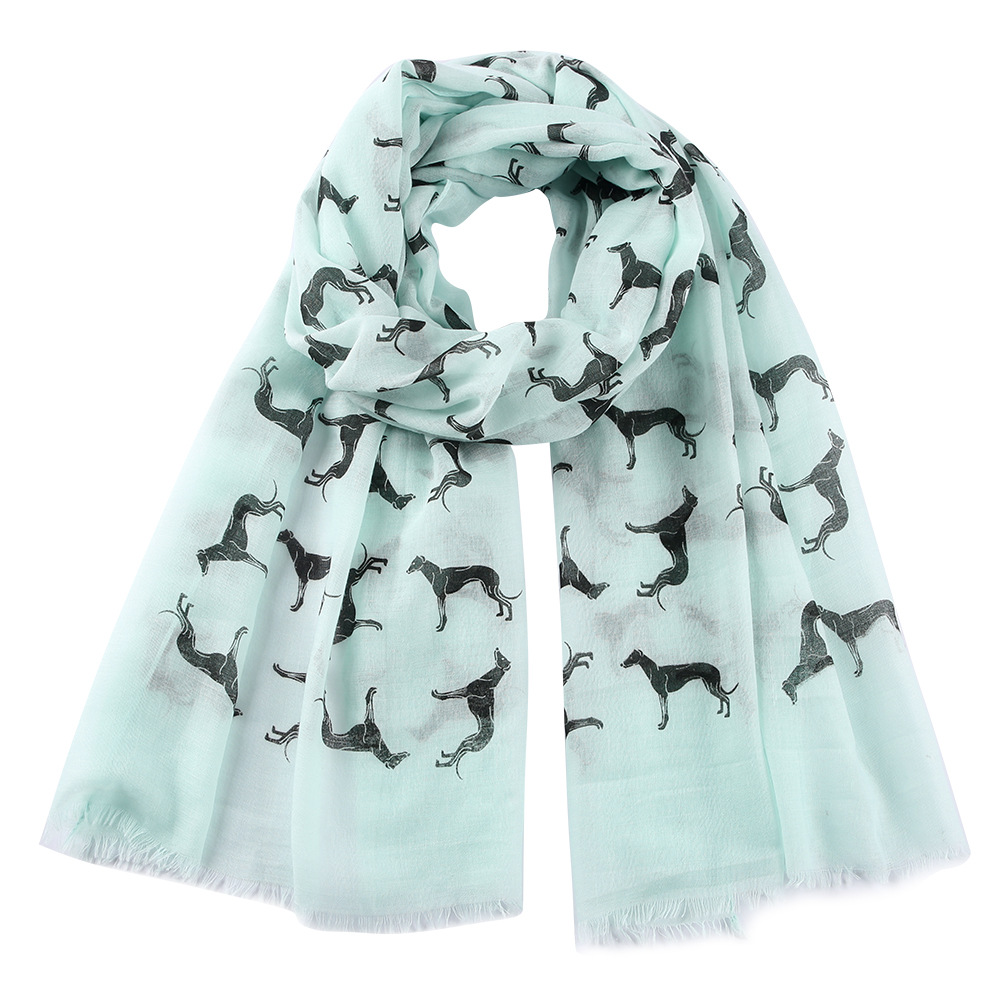 Title 5, Black dog print scarf