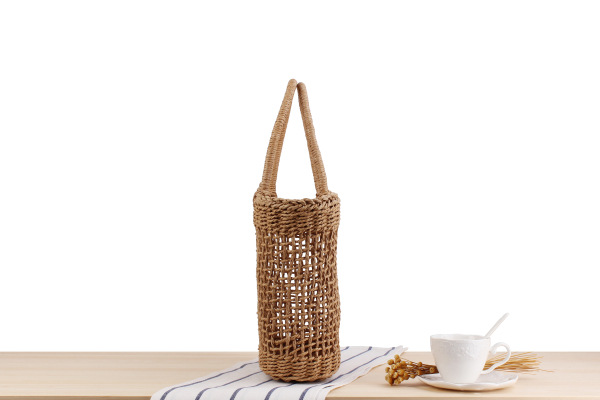 Title 5, Hand-held New Hollow Woven Holiday Outing Straw...