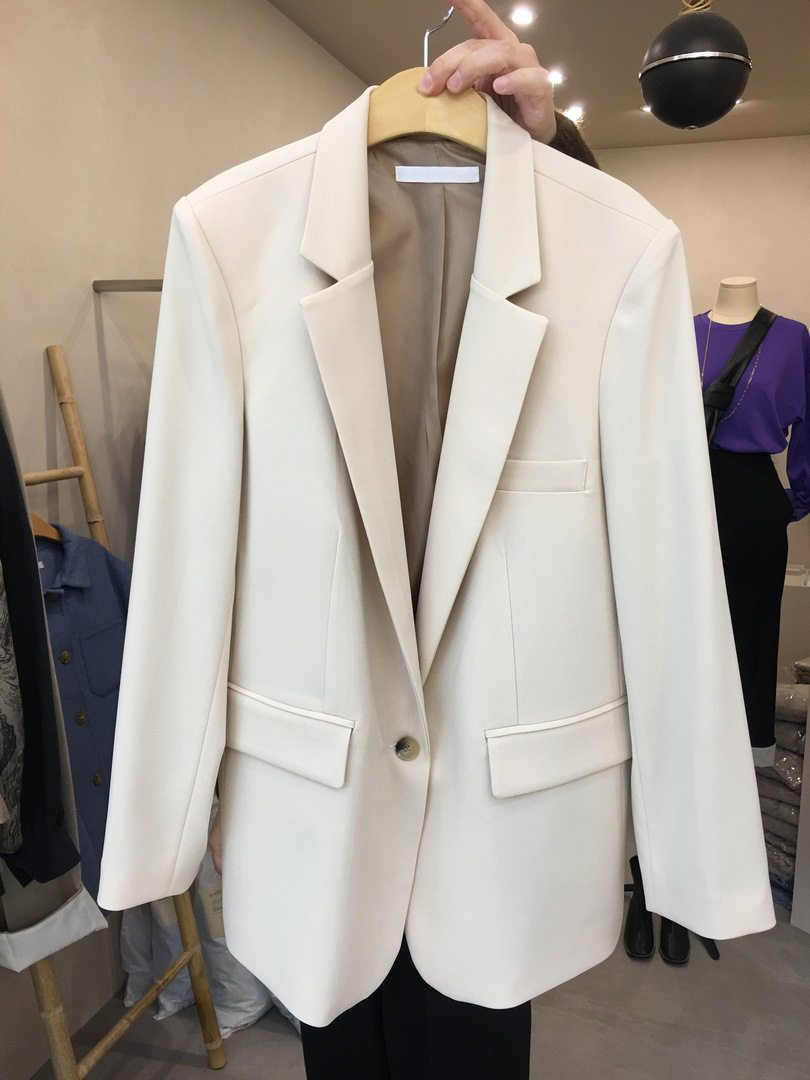 Title 1, Nieuwe Simple Temperament Witte Blazer Dames, S...