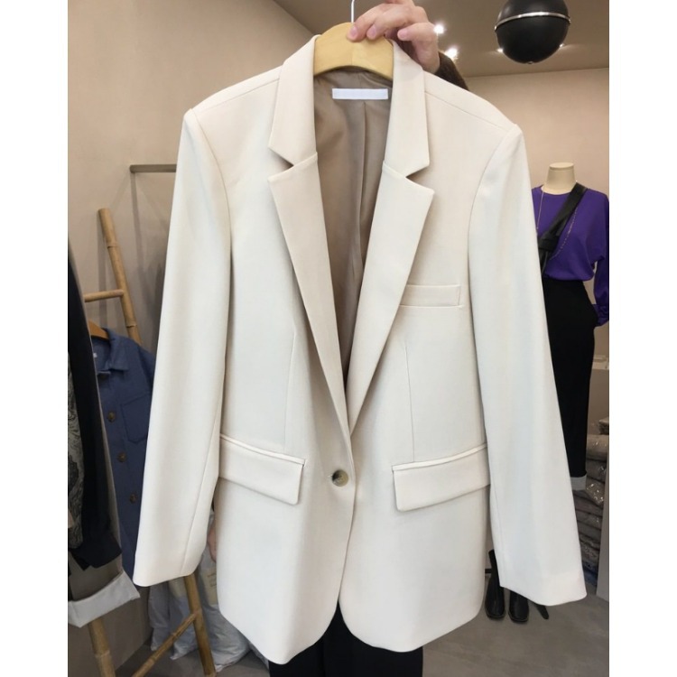 Title 2, Nieuwe Simple Temperament Witte Blazer Dames, S...