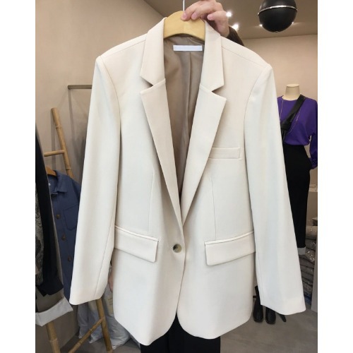 Title 7, New Simple Temperament White Suit Jacket Women,...