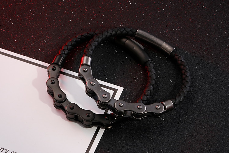 Title 6, Retro stainless steel trend mens bracelet