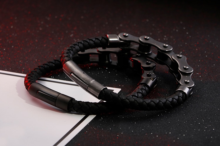 Title 7, Retro stainless steel trend mens bracelet