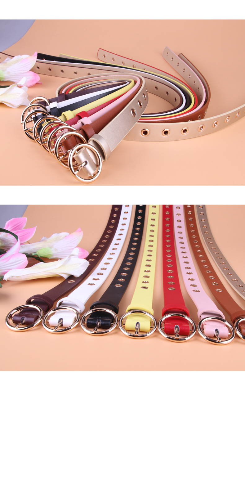 Title 3, Round buckle ladies eye belt. Stylish and versa...