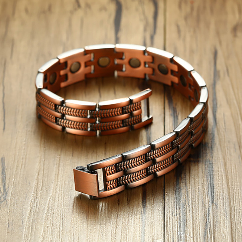 Title 3, High quality red copper magnetic bracelet