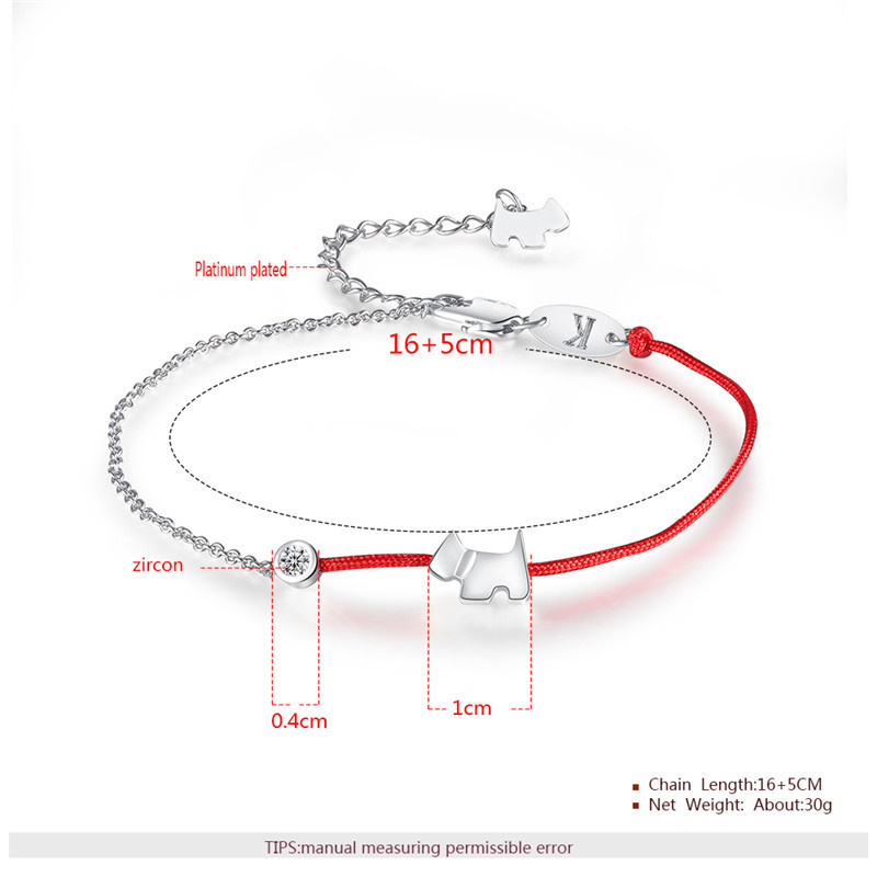 Title 1, The birth year red rope bracelet dog year femal...