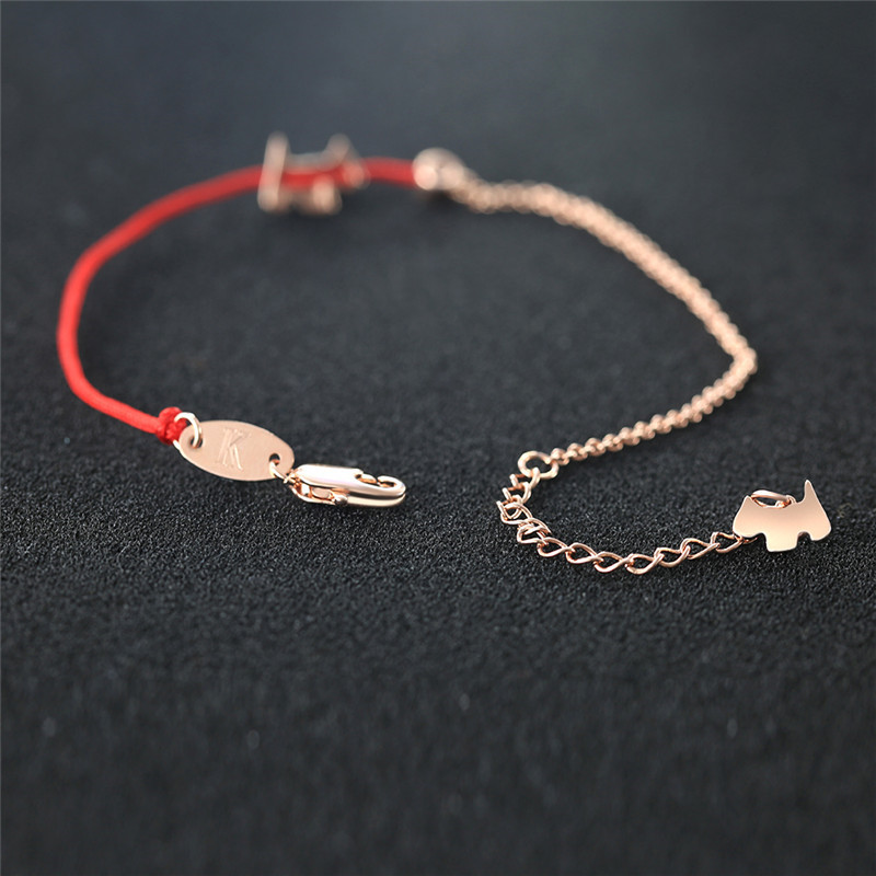 Title 7, The birth year red rope bracelet dog year femal...