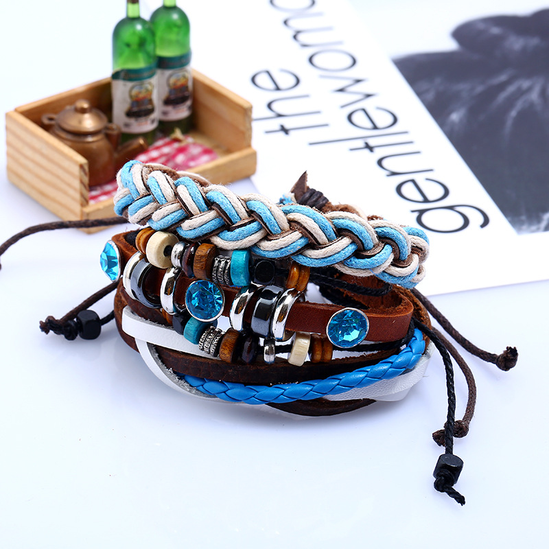 Title 9, Vintage Multi-layer Leather Bracelet (Multiple ...