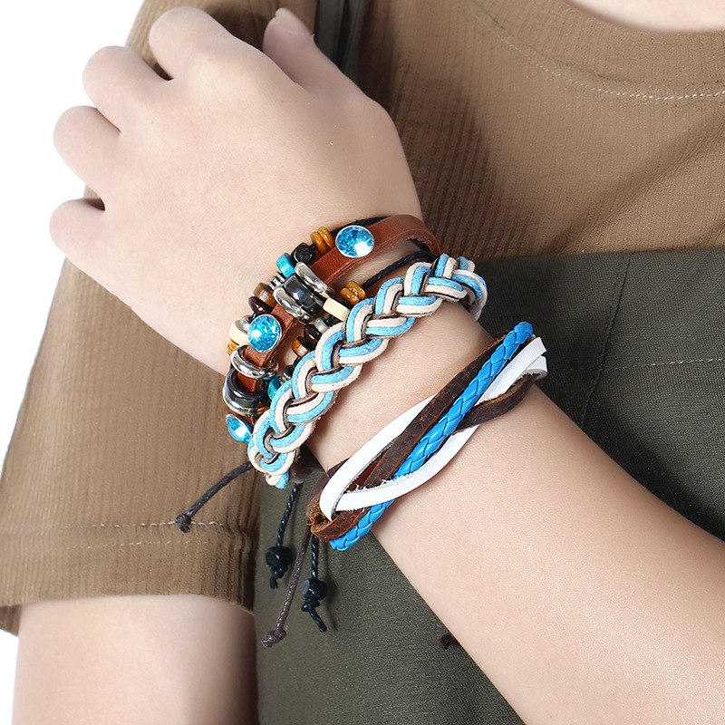 Title 11, Vintage Multi-layer Leather Bracelet (Multiple ...