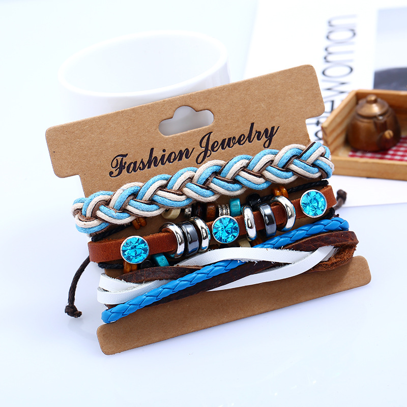 Title 12, Vintage Multi-layer Leather Bracelet (Multiple ...