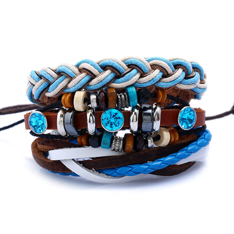 Title 13, Vintage Multi-layer Leather Bracelet (Multiple ...