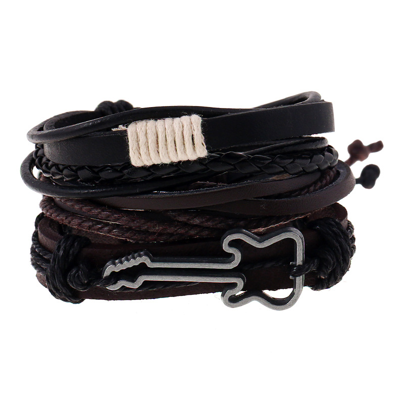 Title 17, Vintage Multi-layer Leather Bracelet (Multiple ...