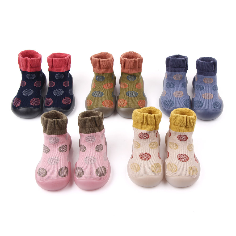 Title 2, Spring and autumn new polka dot baby toddler socks