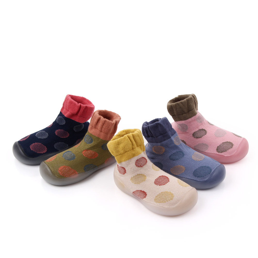 Title 4, Spring and autumn new polka dot baby toddler socks